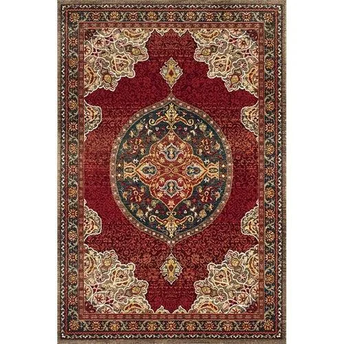 American Retro Bedside Rugs for Bedroom Non-Slip Mat Washable for Lounge -