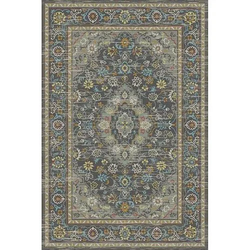 American Retro Bedside Rugs for Bedroom Non-Slip Mat Washable for Lounge -