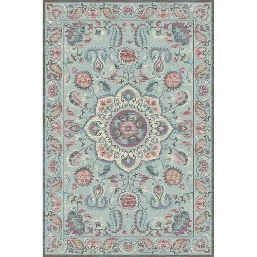 American Retro Bedside Rugs for Bedroom Non-Slip Mat Washable for Lounge -