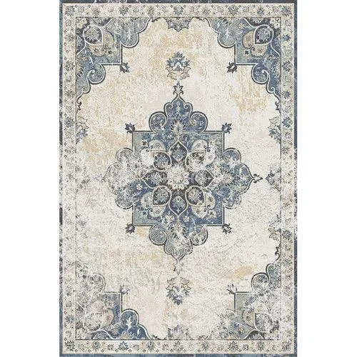 American Retro Bedside Rugs for Bedroom Non-Slip Mat Washable for Lounge -