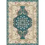 American Retro Bedside Rugs for Bedroom Non Slip Mat Washable for Lounge