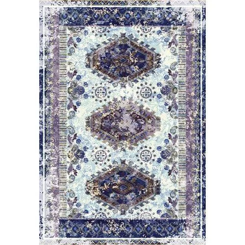 American Retro Bedside Rugs for Bedroom Non-Slip Mat Washable for Lounge -