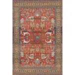 American Retro Bedside Rugs for Bedroom Non Slip Mat Washable for Lounge