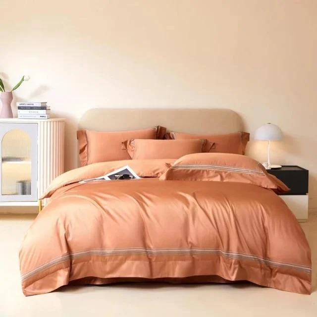 Amsterdam Orange – Duvet Cover Set made of Egyptian Cotton -  - #tag1#