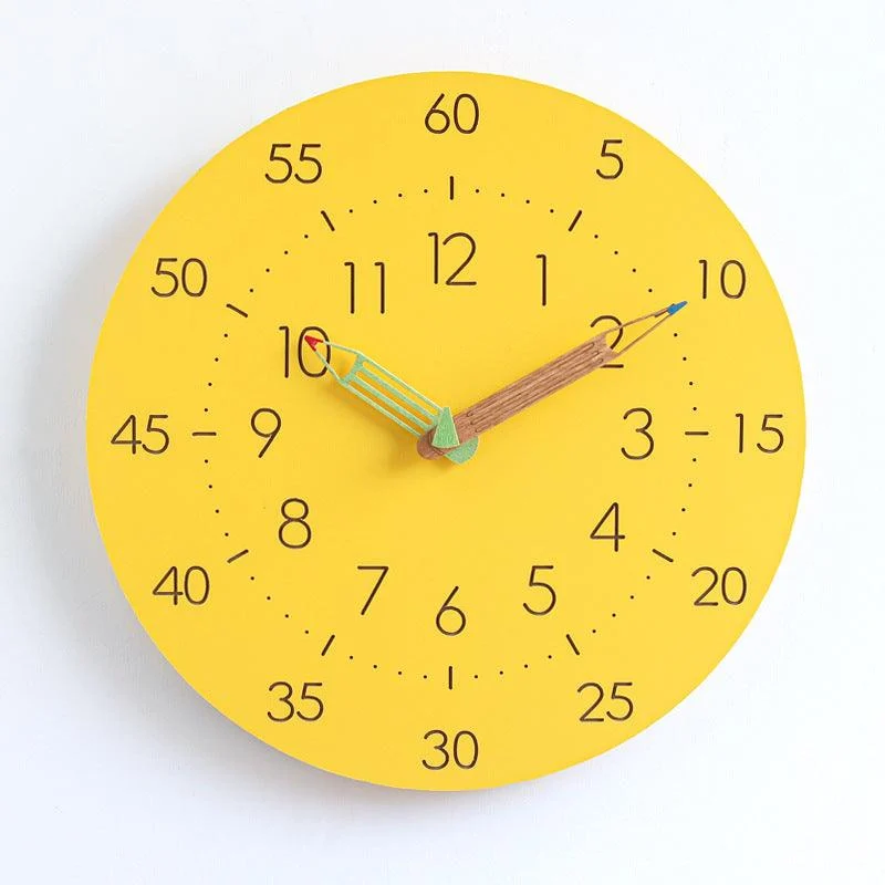 Analogue Noiseless Childrens Wall Décor Clock -