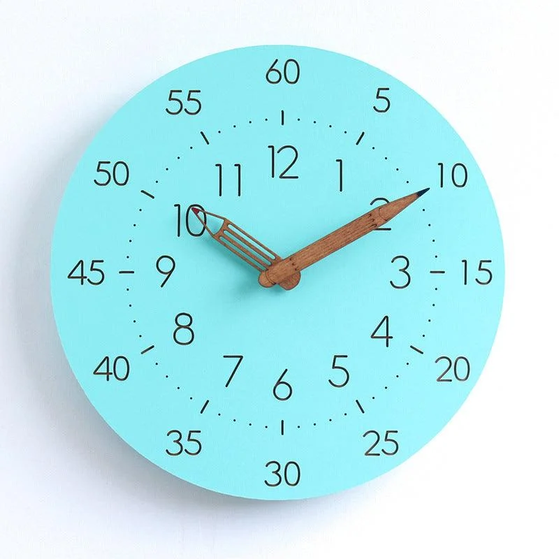 Analogue Noiseless Childrens Wall Décor Clock -
