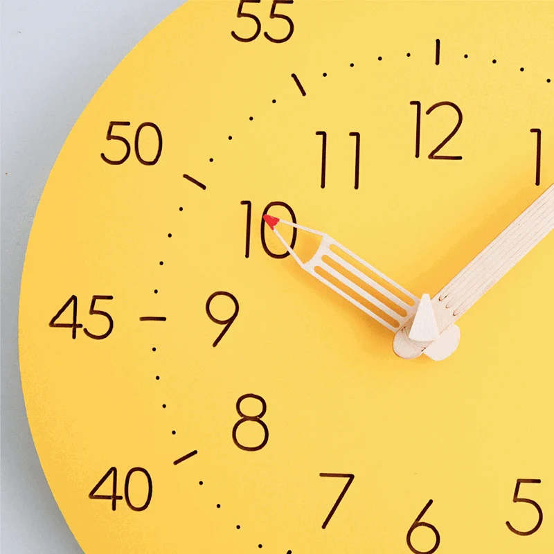 Analogue Noiseless Childrens Wall Décor Clock -