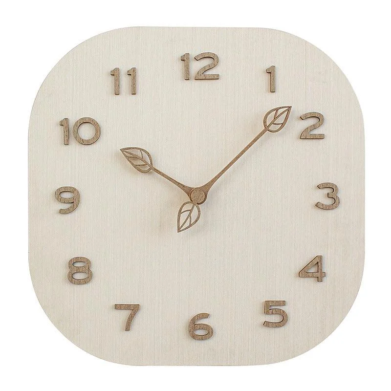 Analogue Square Wall Décor Clock for Home -
