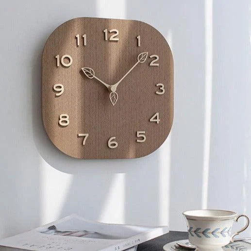 Analogue Square Wall Décor Clock for Home -