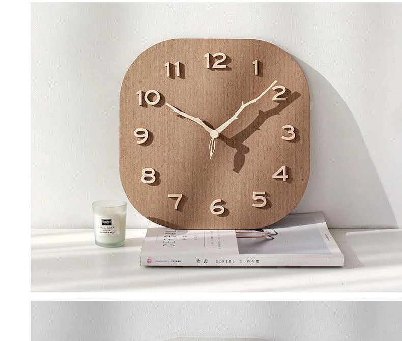 Analogue Square Wall Décor Clock for Home -