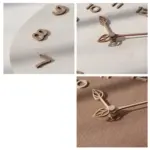 Analogue Square Wall Decor Clock for Home