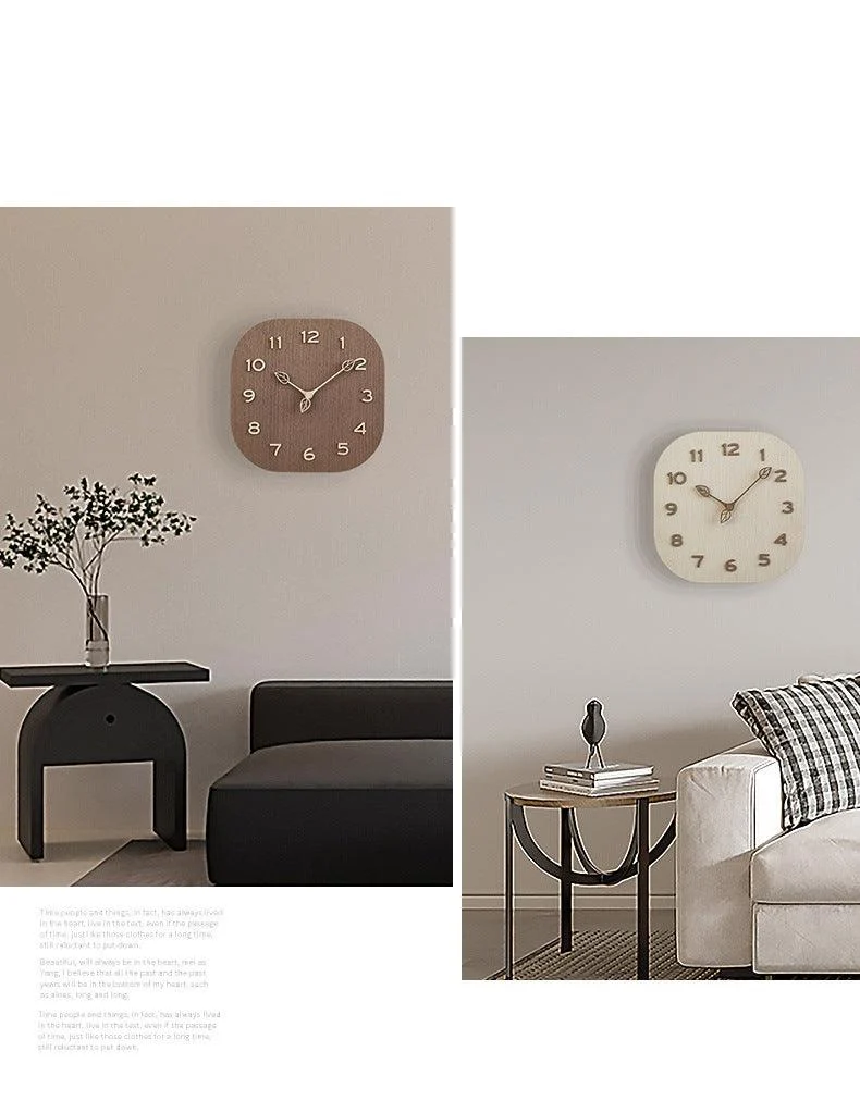 Analogue Square Wall Décor Clock for Home -