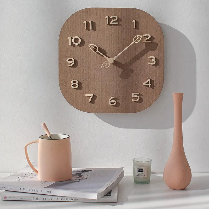 Analogue Square Wall Décor Clock for Home -