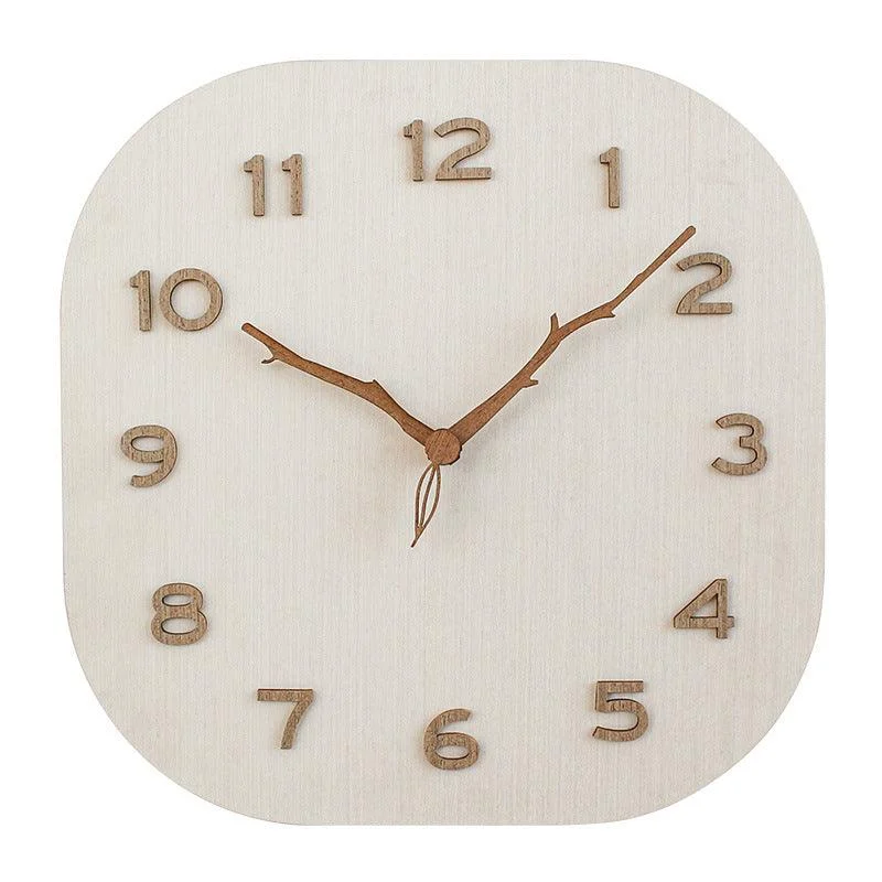Analogue Square Wall Décor Clock for Home -