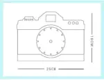 Analogue Wall Decor Clock Gift for Photographer