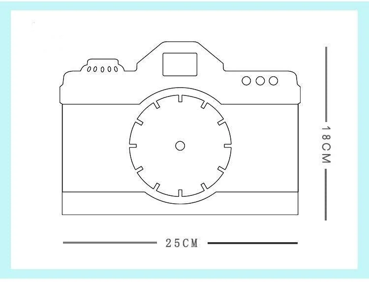 Analogue Wall Décor Clock Gift for Photographer -