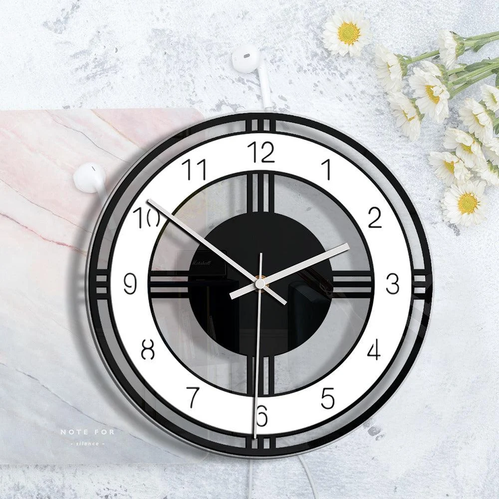Analogue Wall Décor Clock for Living Room -
