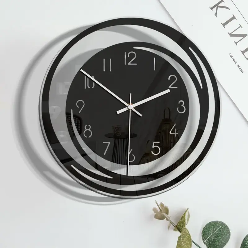 Analogue Wall Decor Silent Clock for Home