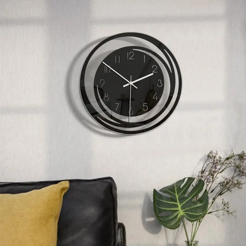 Analogue Wall Decor Silent Clock for Home