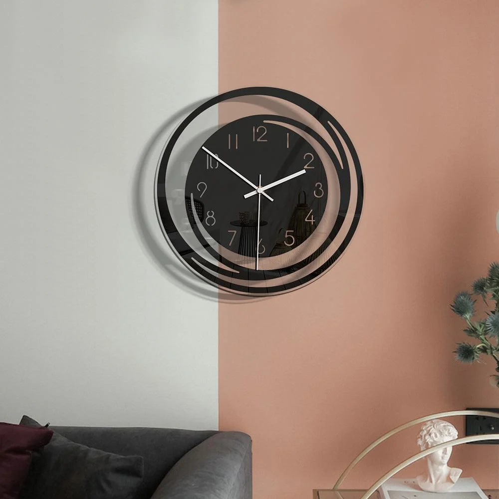 Analogue Wall Décor Silent Clock for Home -