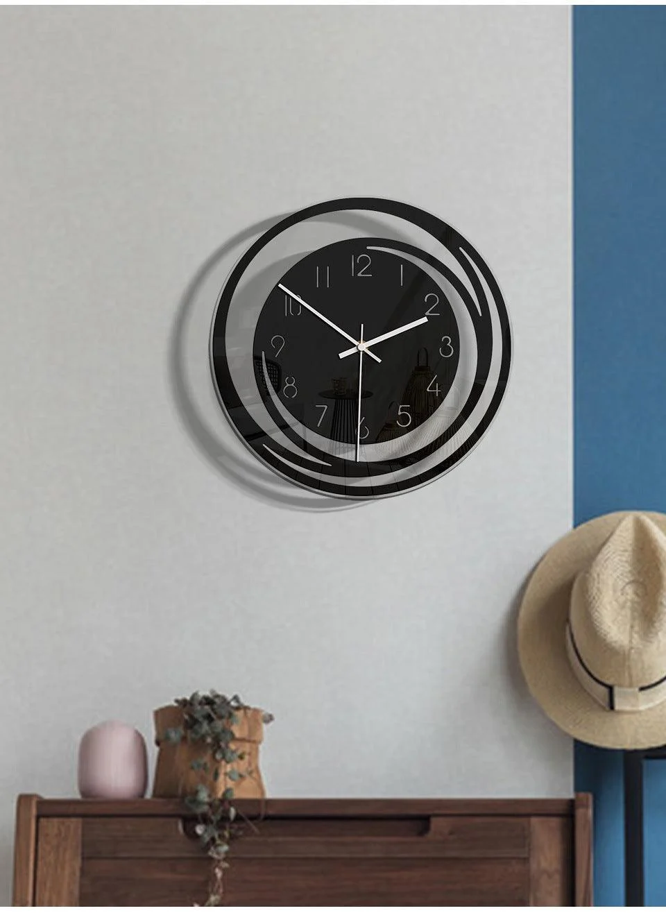Analogue Wall Décor Silent Clock for Home -