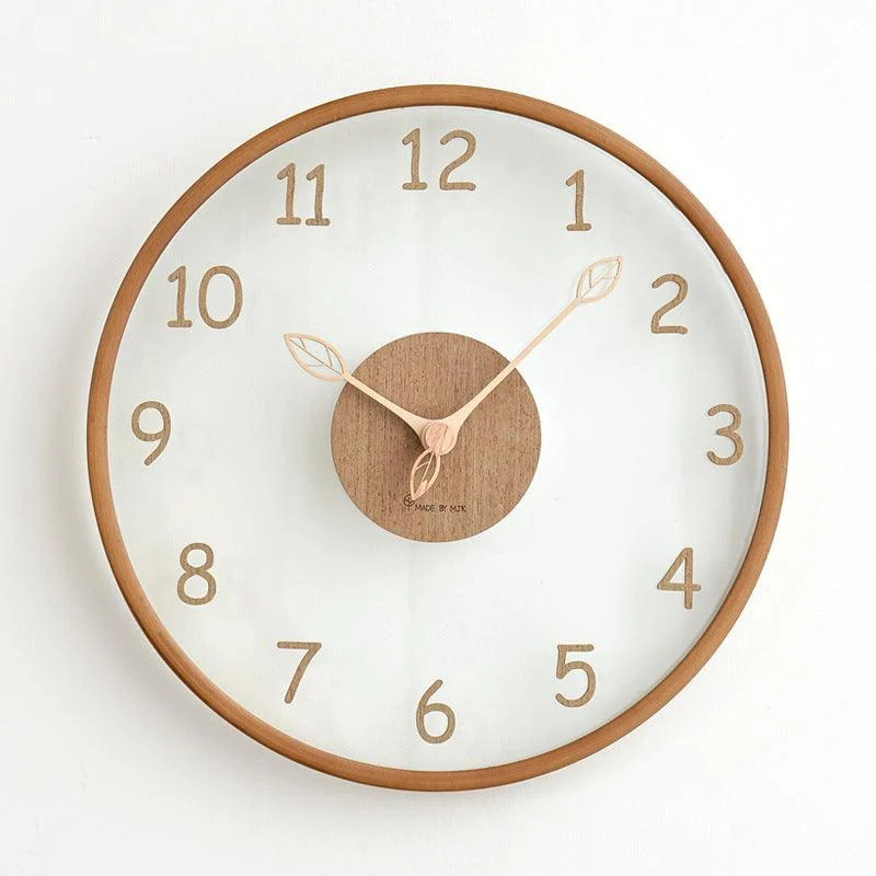 Analogue Wall Décor Wood Clock for Home -