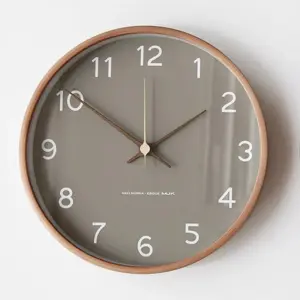 Analogue Wall Décor Wooden Clock for Home
