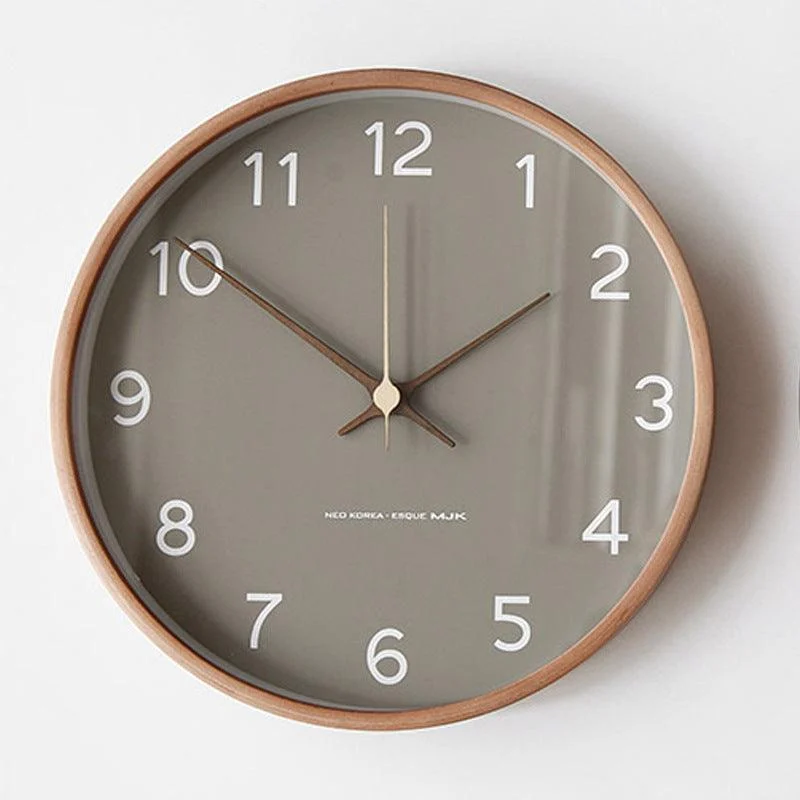Analogue Wall Décor Wooden Clock for Home -