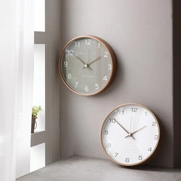 Analogue Wall Décor Wooden Clock for Home -
