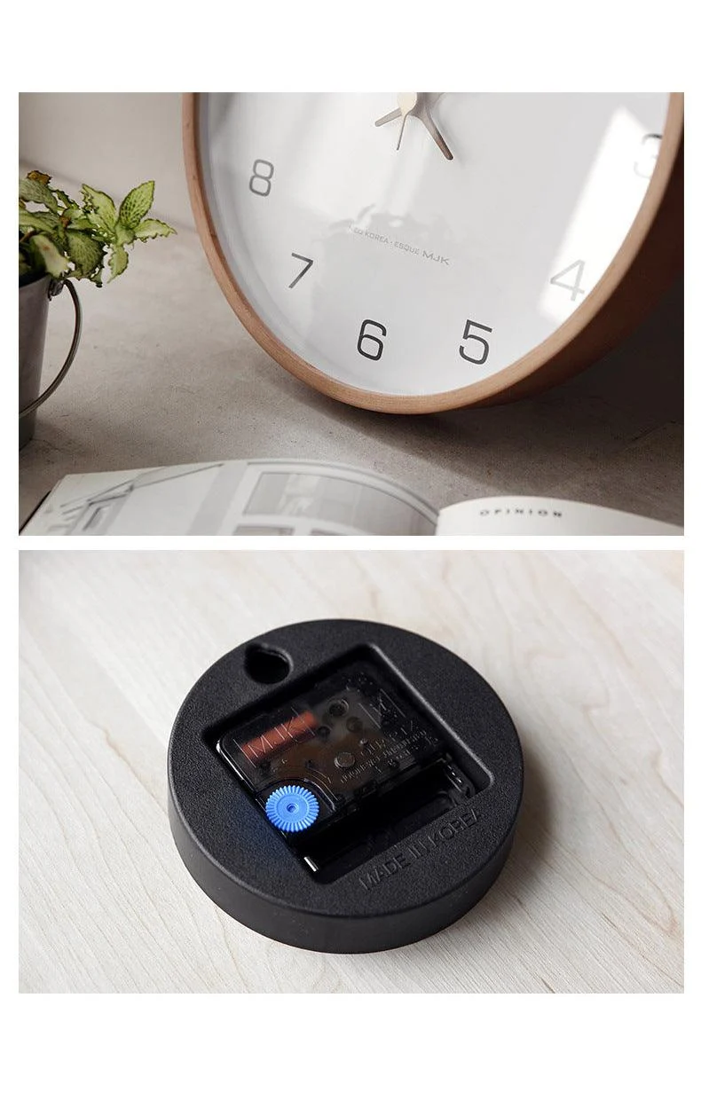 Analogue Wall Décor Wooden Clock for Home -