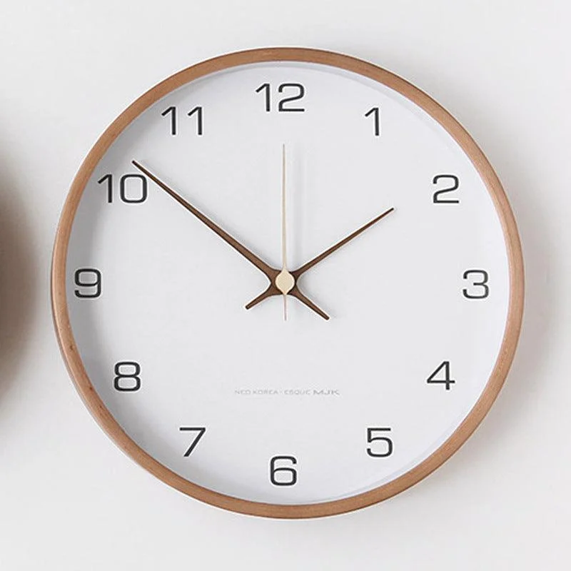 Analogue Wall Décor Wooden Clock for Home -