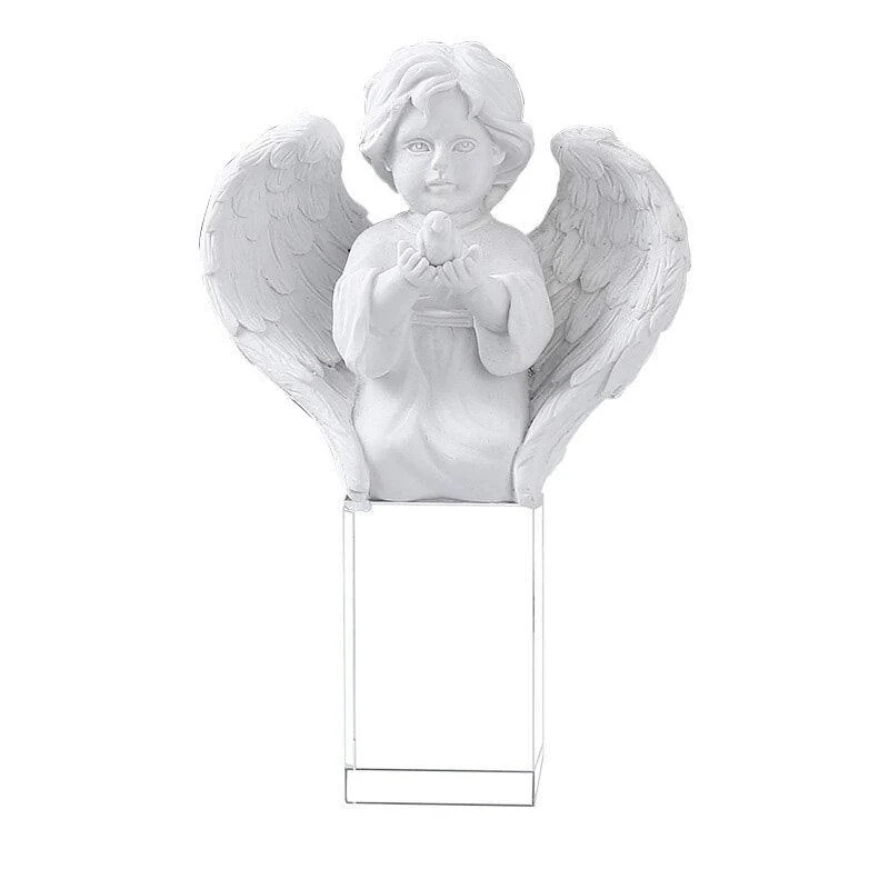 Angel Baby Glass Miniature Sculptures and Statues Decor -
