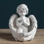 Angel Girl Candle Holder Cream colored Angel Divine tag1