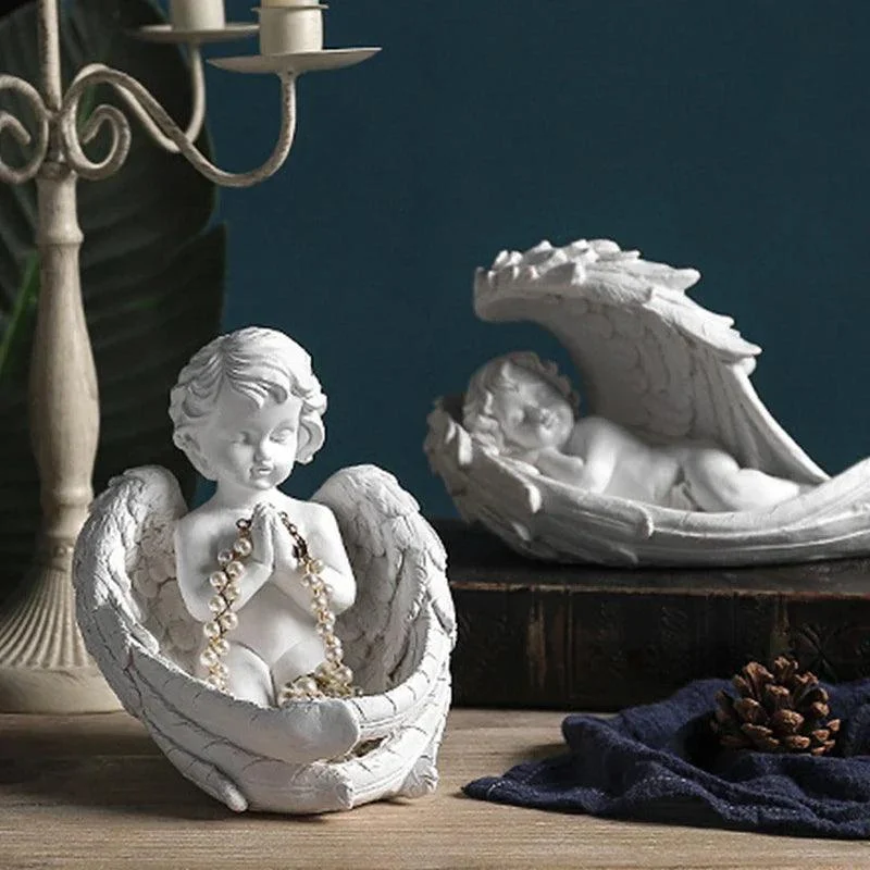 Angel Girl Candle Holder - Cream colored - Angel - Divine -  - #tag1#