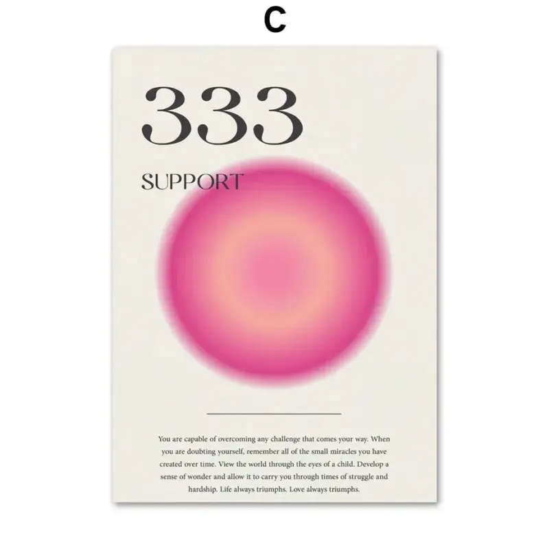 Angel Numbers Aura Canvas Art