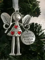 Angel Ornament Christmas Gift Funny Friendship Gift tag1