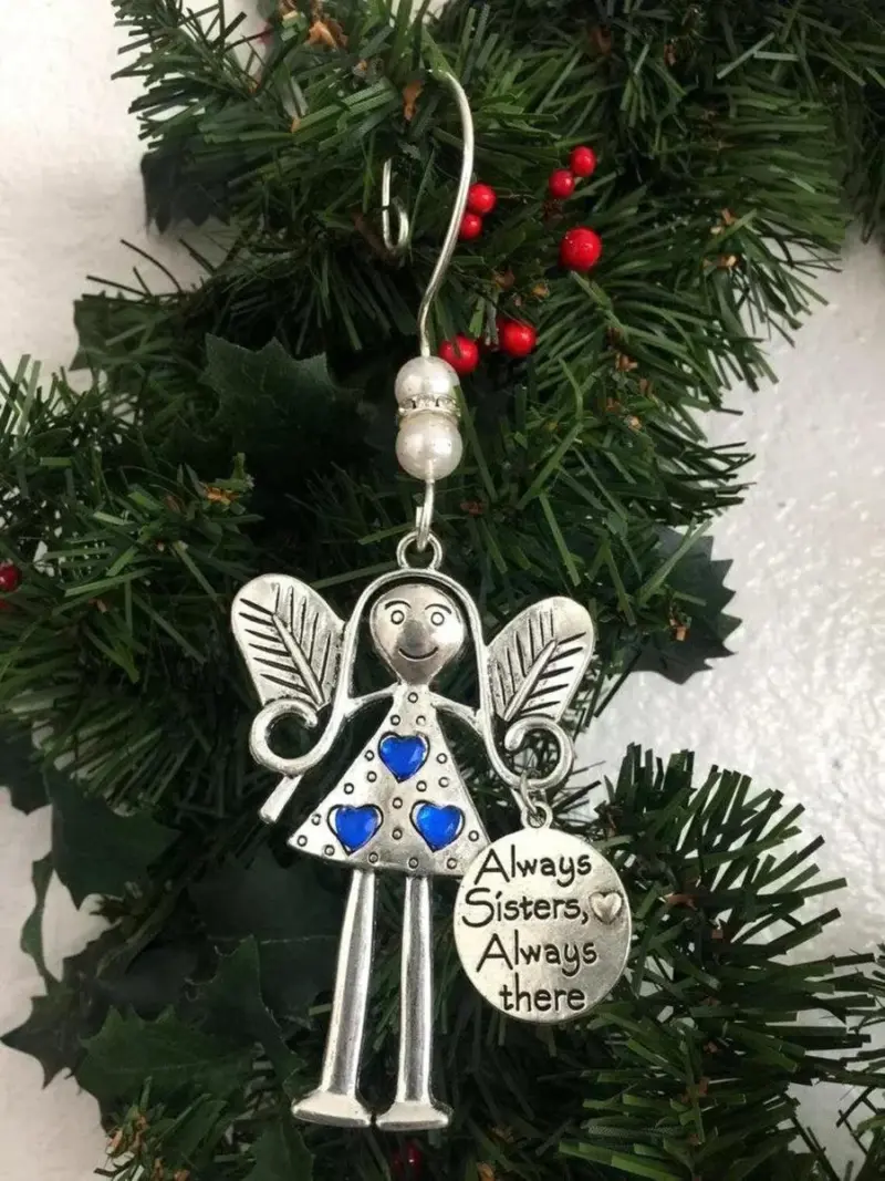 Angel Ornament Christmas Gift Funny Friendship Gift tag1