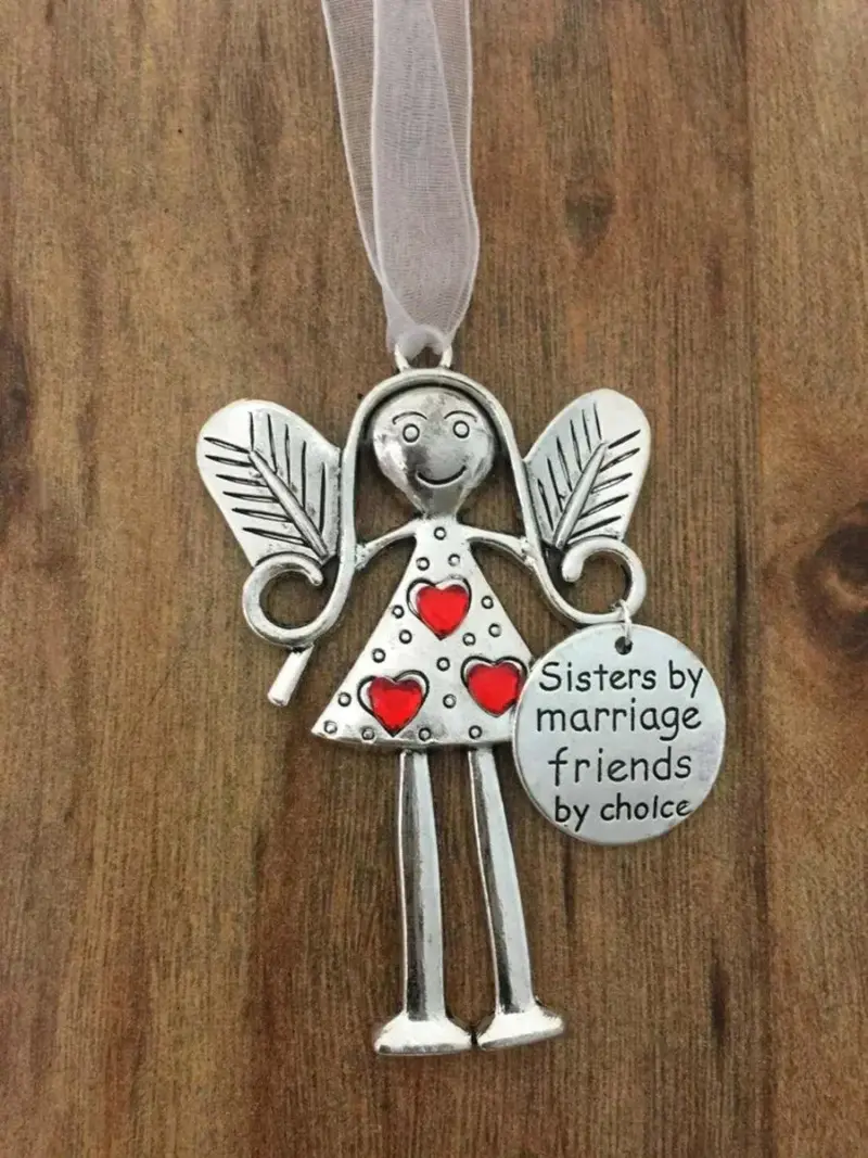 Angel Ornament Christmas Gift Funny Friendship Gift tag1