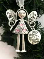 Angel Ornament Christmas Gift Funny Friendship Gift tag1