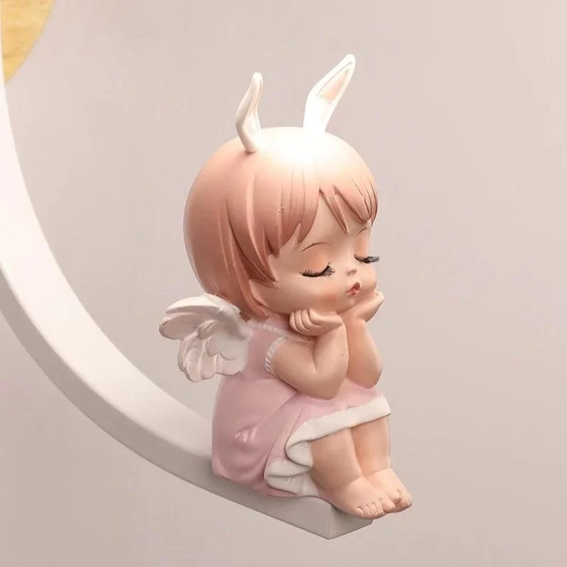 Angel Wall Lamp: Whimsical Charm for Kids' Spaces -