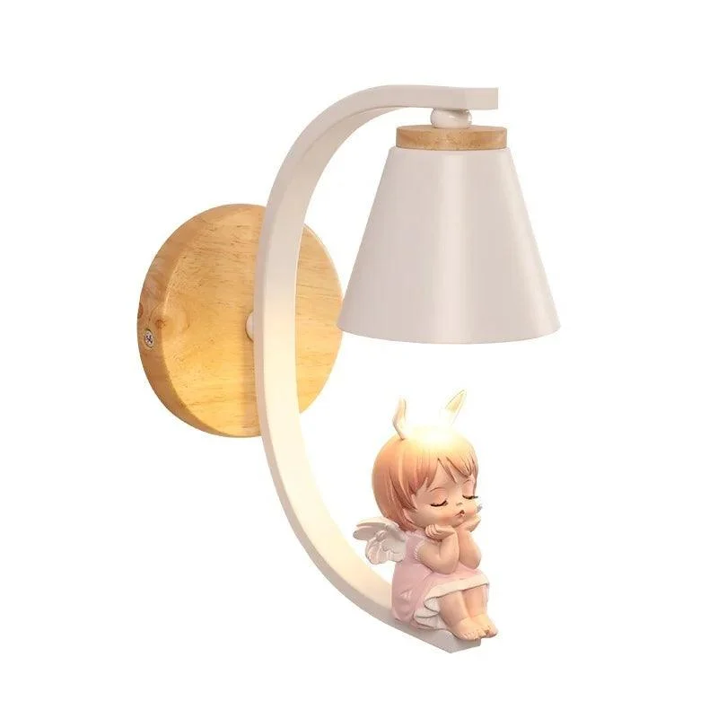 Angel Wall Lamp: Whimsical Charm for Kids' Spaces -
