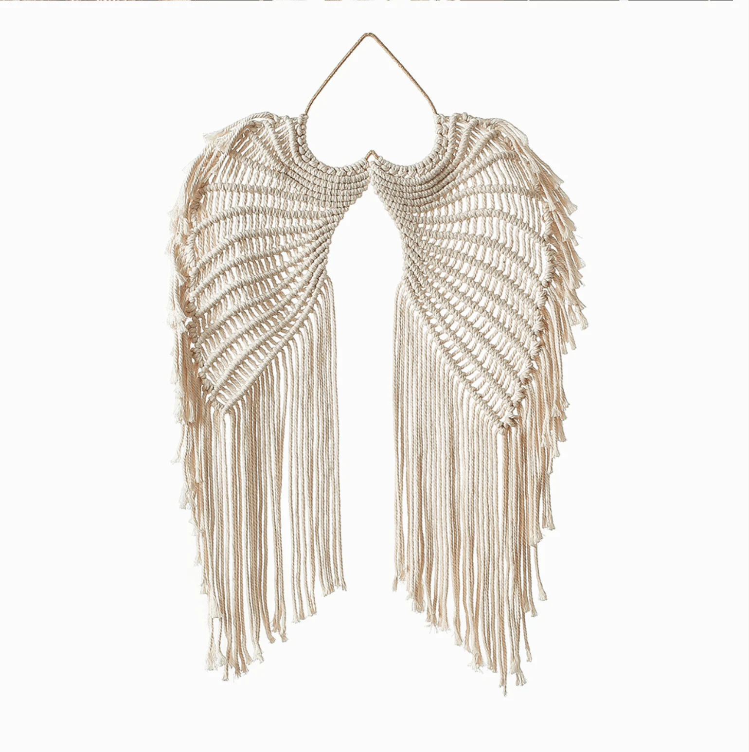 Angel Wings Macrame Hanging Wall Decor -  - #tag1#