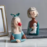 Angelic Girl Figurine Sculpture tag1