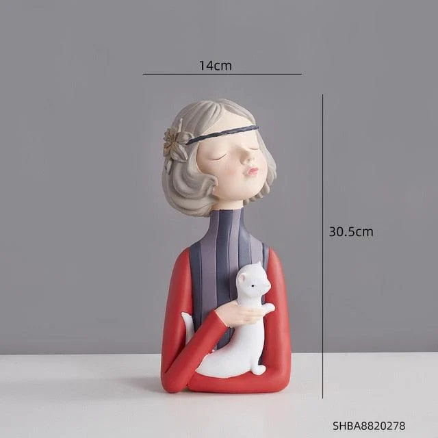 Angelic Girl Figurine Sculpture -  - #tag1#