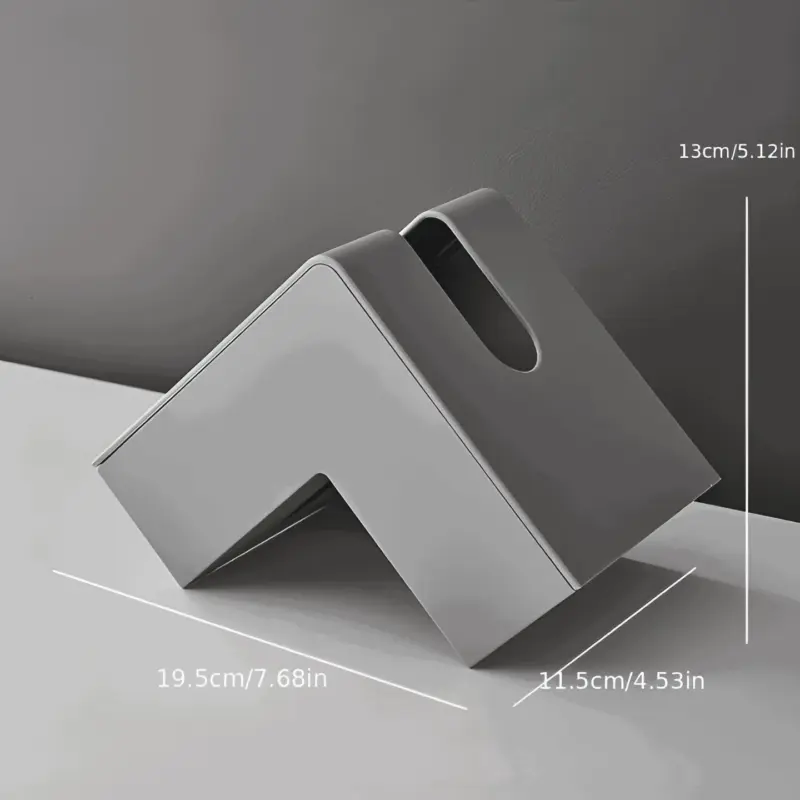 AngleEase Modern L shaped Tissue Holder Right Angle Tissue Storage Box tag1