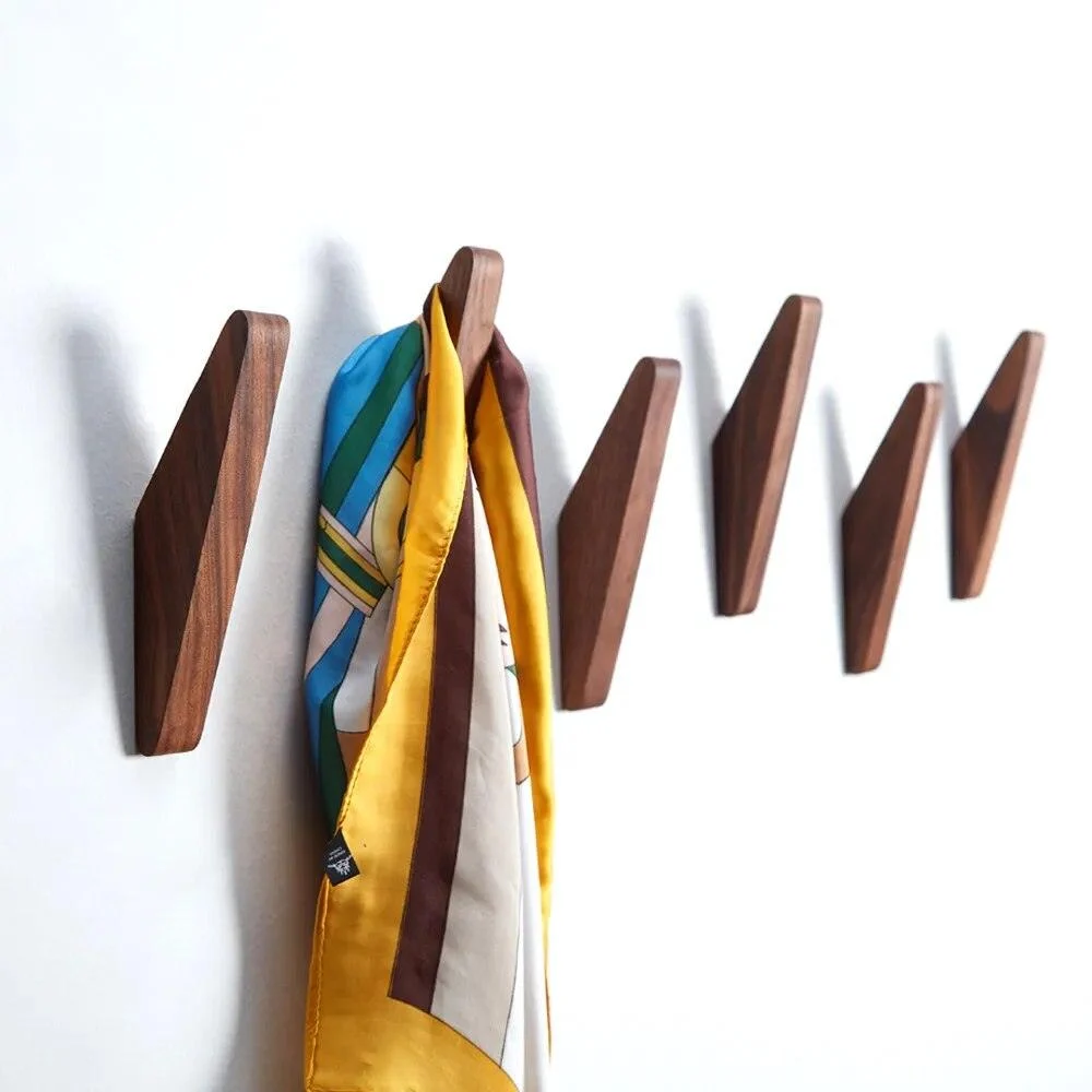 Angular Solid Wooden Wall Hanger -