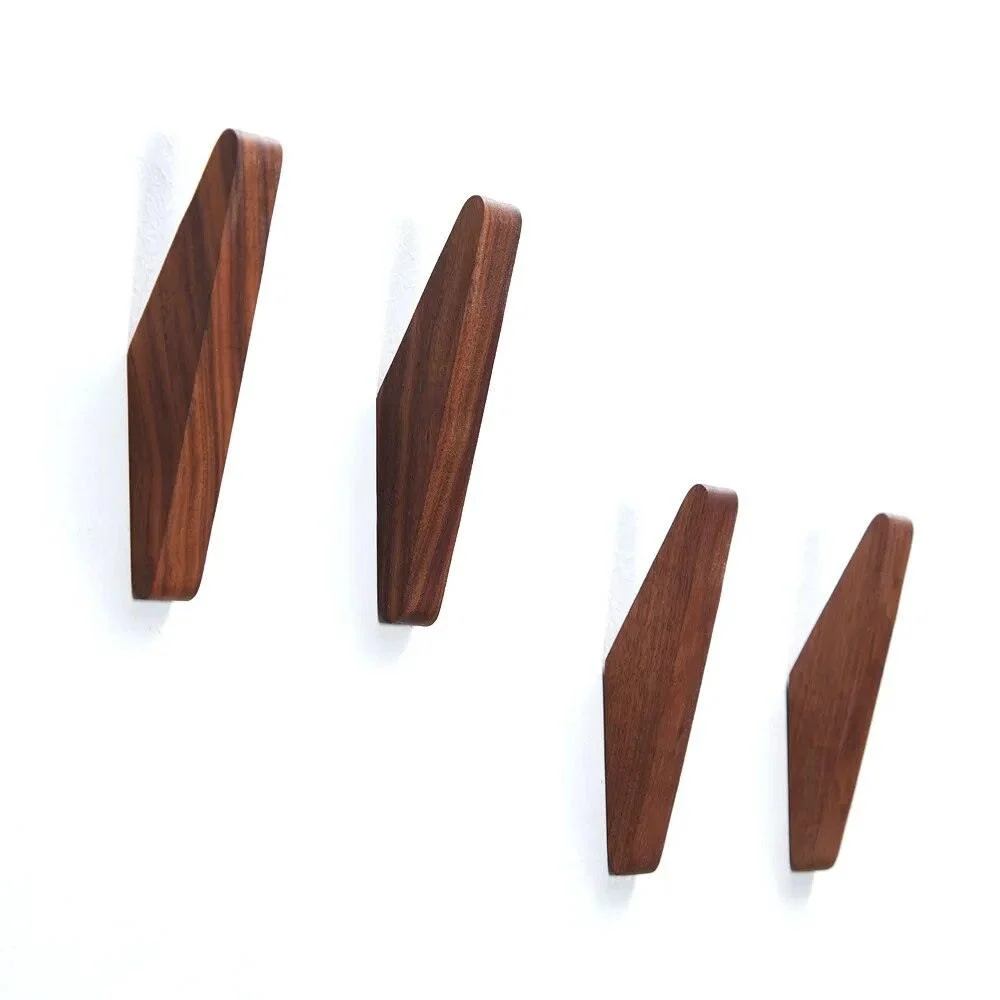 Angular Solid Wooden Wall Hanger -