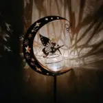 Animal Fairy Moon Solar Light Lawn Outdoor Ornament Creative Decorative Iron Hollow Crack Ball Lamp Angle 41b837f4 e1f3 460f b74d 93439d6f49e6