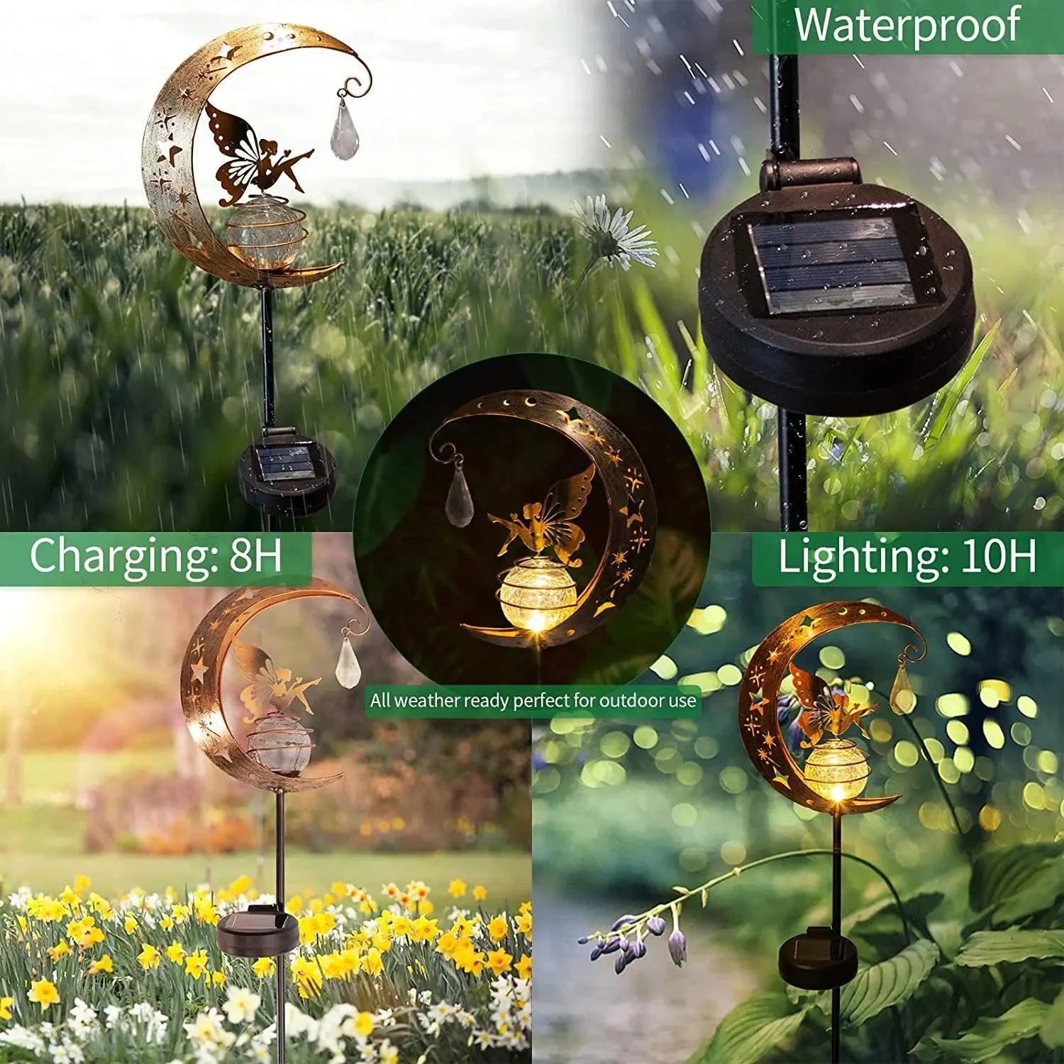 Animal Fairy Moon Solar Light Lawn Outdoor Ornament Creative Decorative Iron Hollow Crack Ball Lamp Angle C8e41c34 Cdf3 4593 8360 F5480bdab1d1