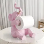 Animal statue Craft roll paper holder Table living room office restaurant hanging paper Elephant deer figurine 07ce3280 a326 44df bf96 6714fcac6d18
